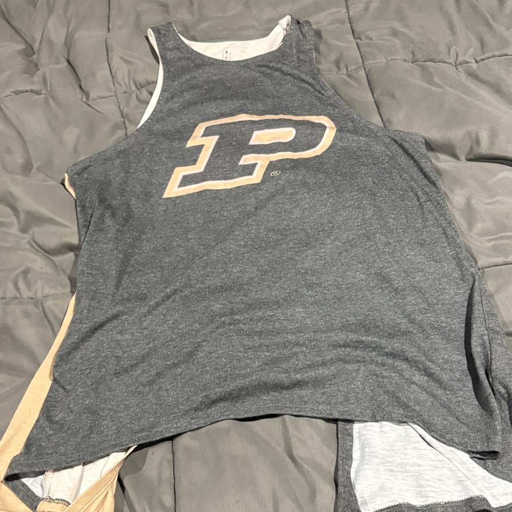 Gray Purdue Tank Top